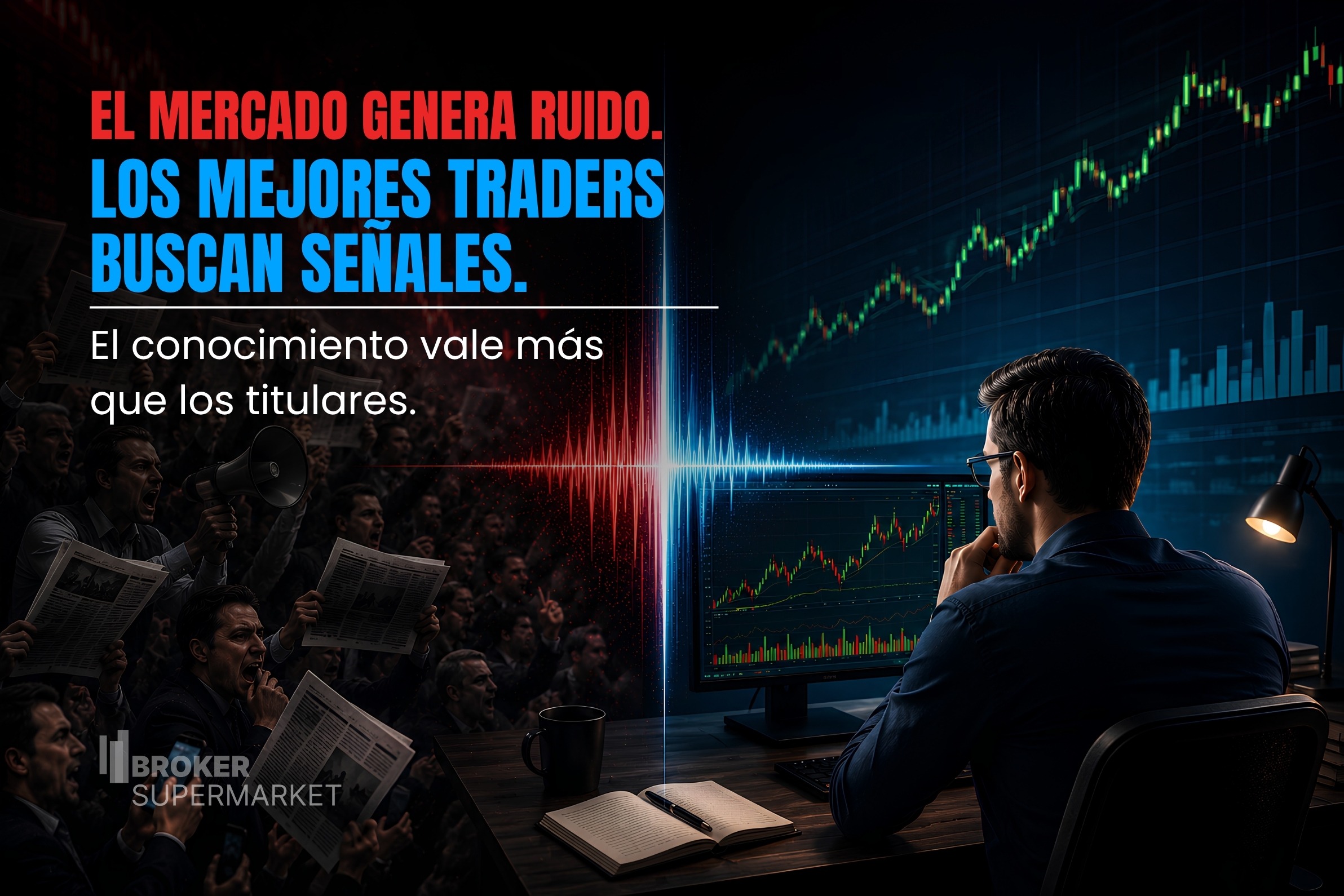 Información vs. Conocimiento: Por Qué los Traders Inteligentes No Siguen Todos los Titulares del Mercado